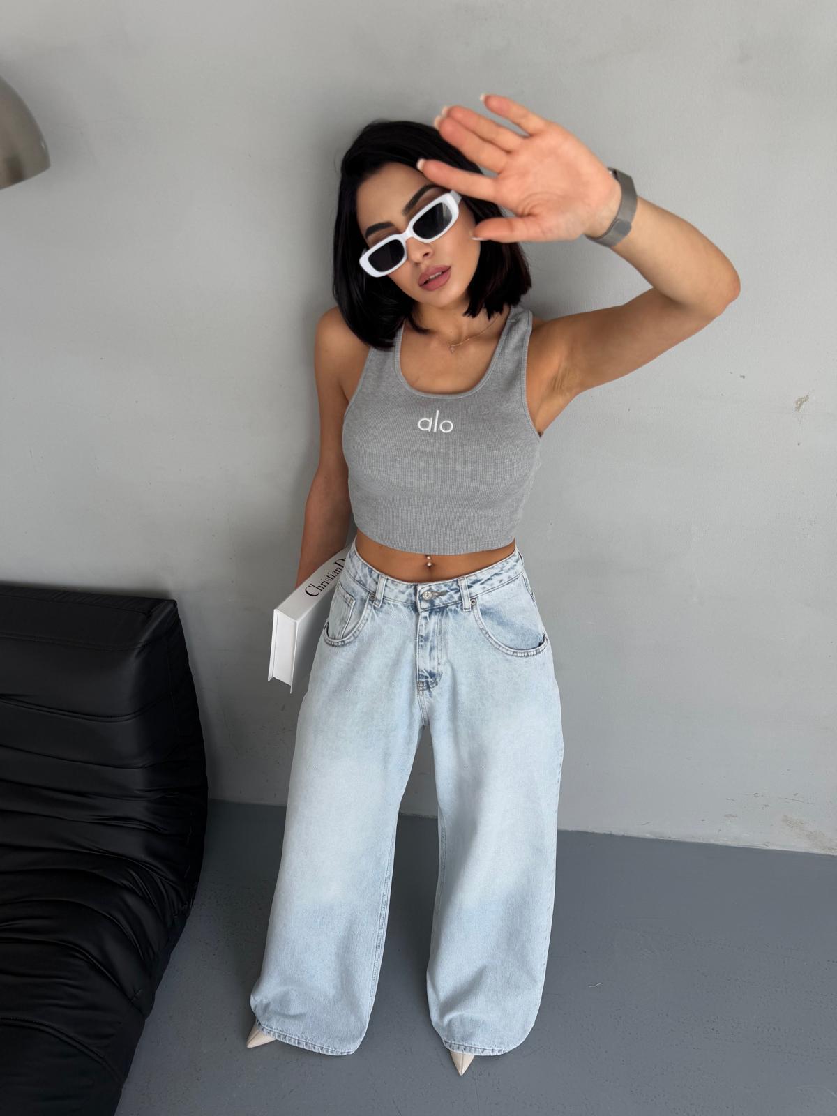 Extra Baggy Buz Mavi Jean